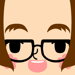 Square Face Generator icon with brown hair and glasses